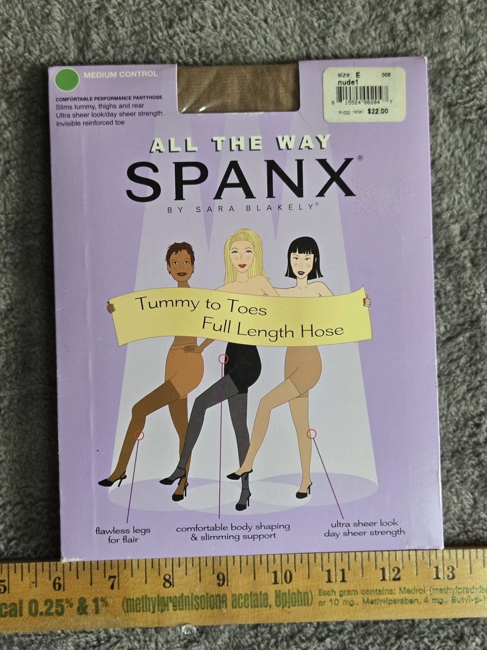 SPANX Nude All The Way Tummy to Toes Full Length Hose